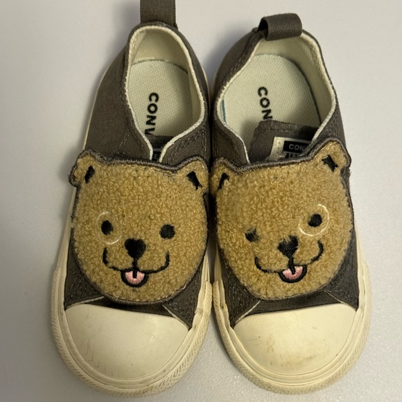 Converse Sherpa Bear Easy-On Slip-On Toddler Shoes Size 7 - Picture 2 of 3